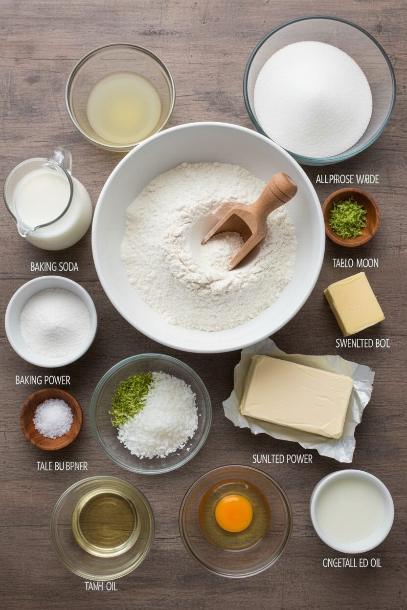 Tropical Snowdrift Lime Coconut Cookies