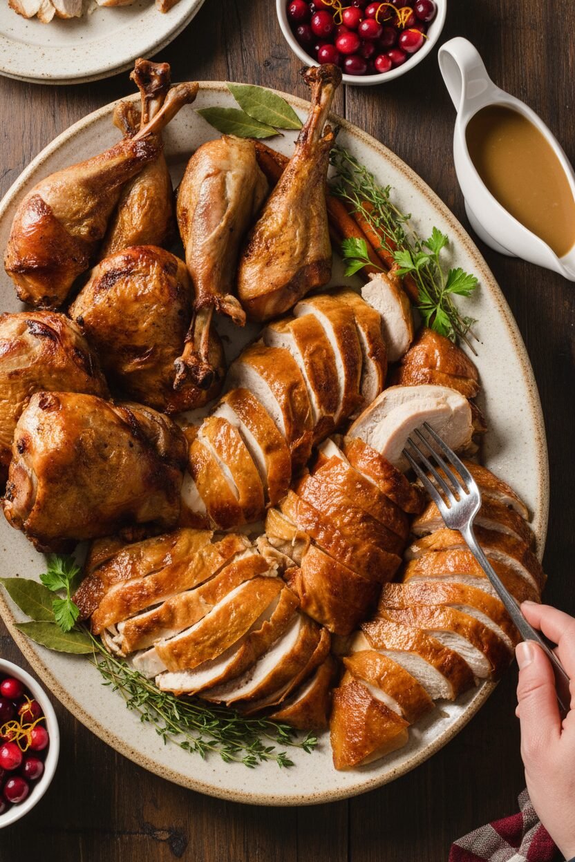 Turkey and Gravy Feast for the Festive Table