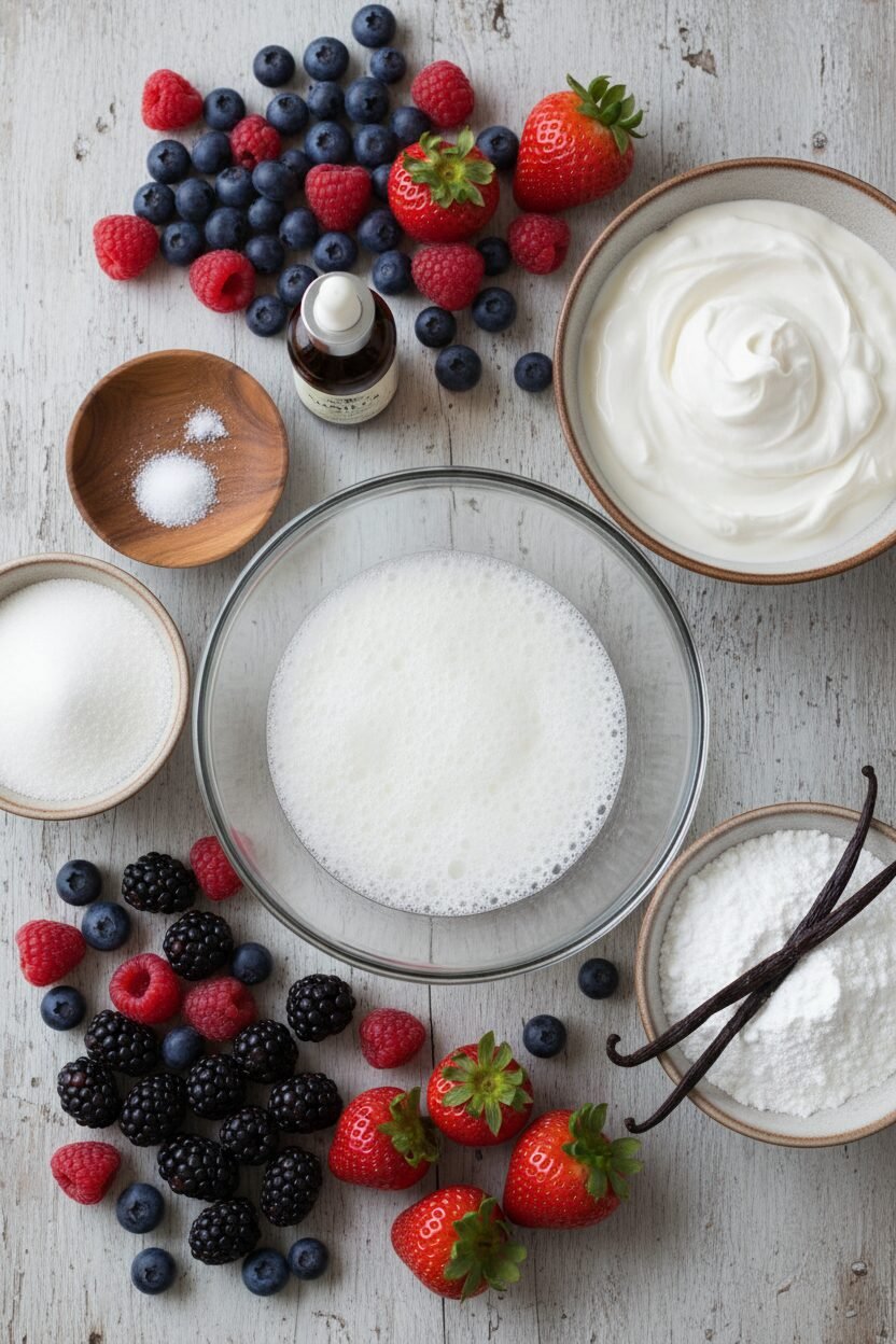 Vanilla Berry Snowdrift Pavlova
