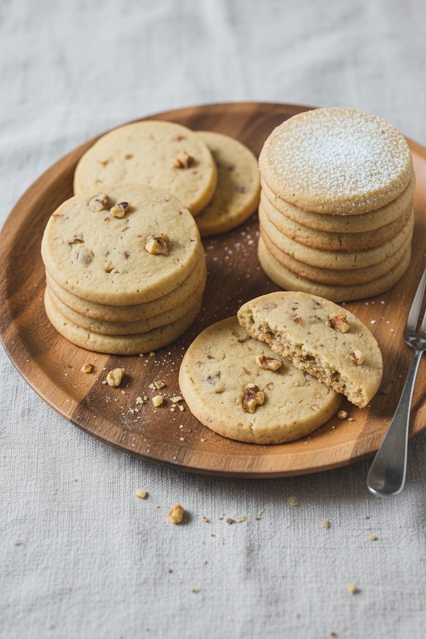 Walnut Brown Sugar Holiday Icebox Cookies