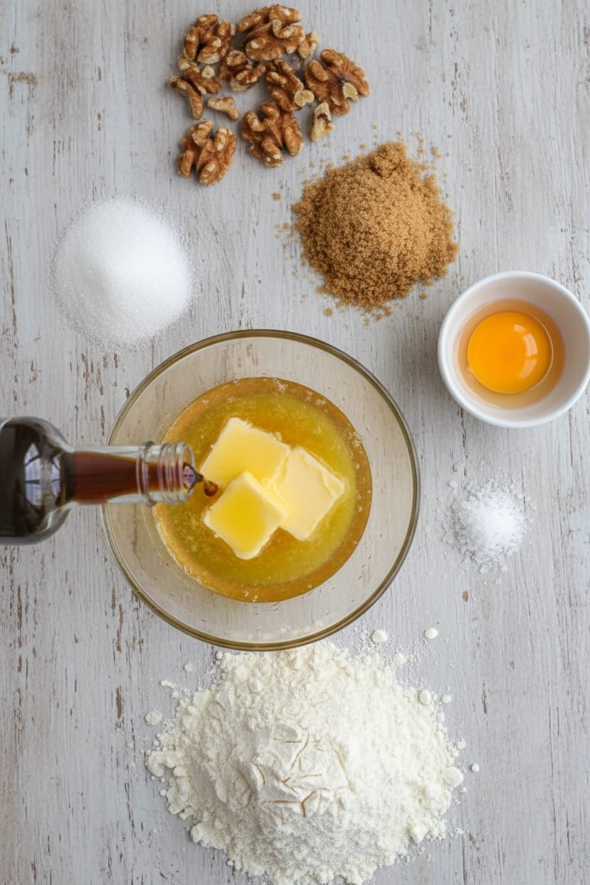 Walnut Brown Sugar Holiday Icebox Cookies