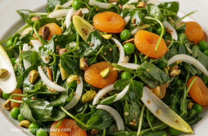 Warm Apricot Pistachio Christmas Salad