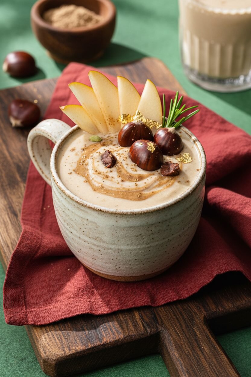 Winter Pear and Chestnut Noel Smoothie