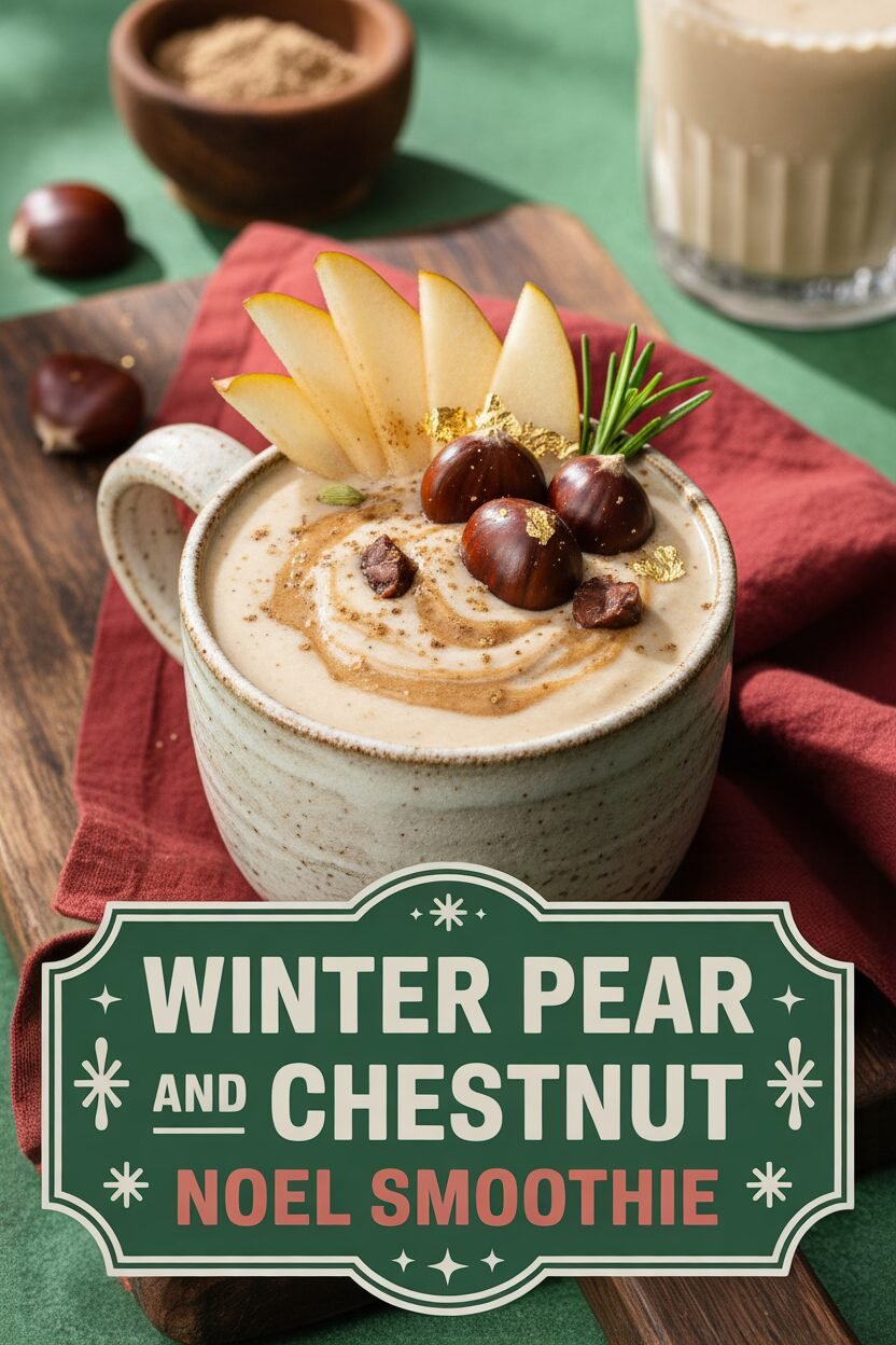 Winter Pear and Chestnut Noel Smoothie