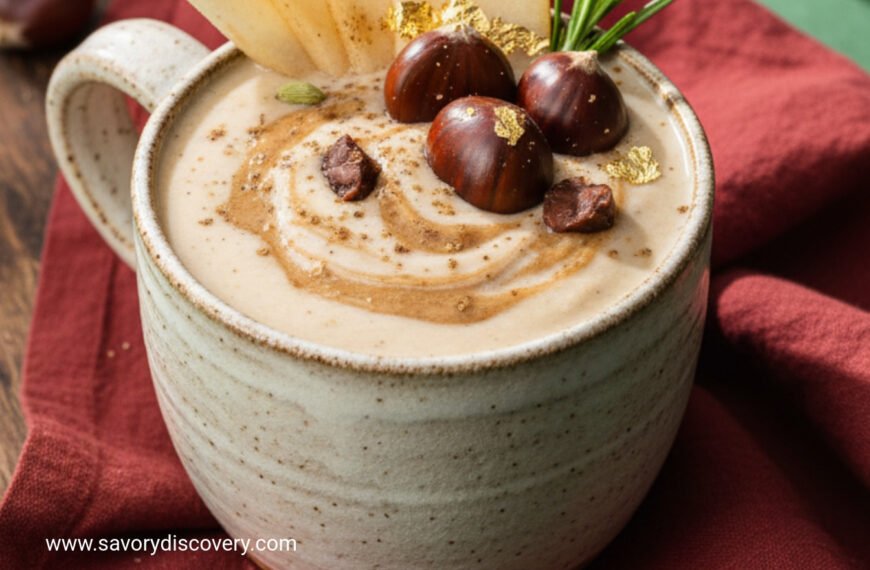 Winter Pear and Chestnut Noel Smoothie