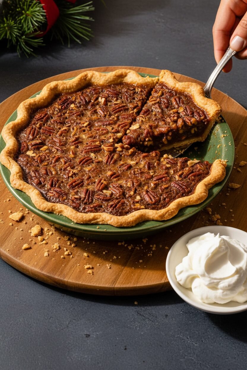 Yuletide Brown Sugar Pecan Pie