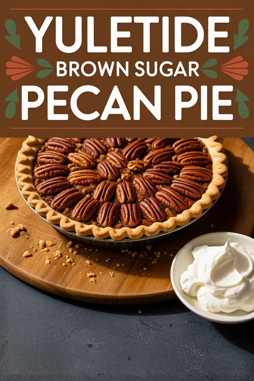 Yuletide Brown Sugar Pecan Pie