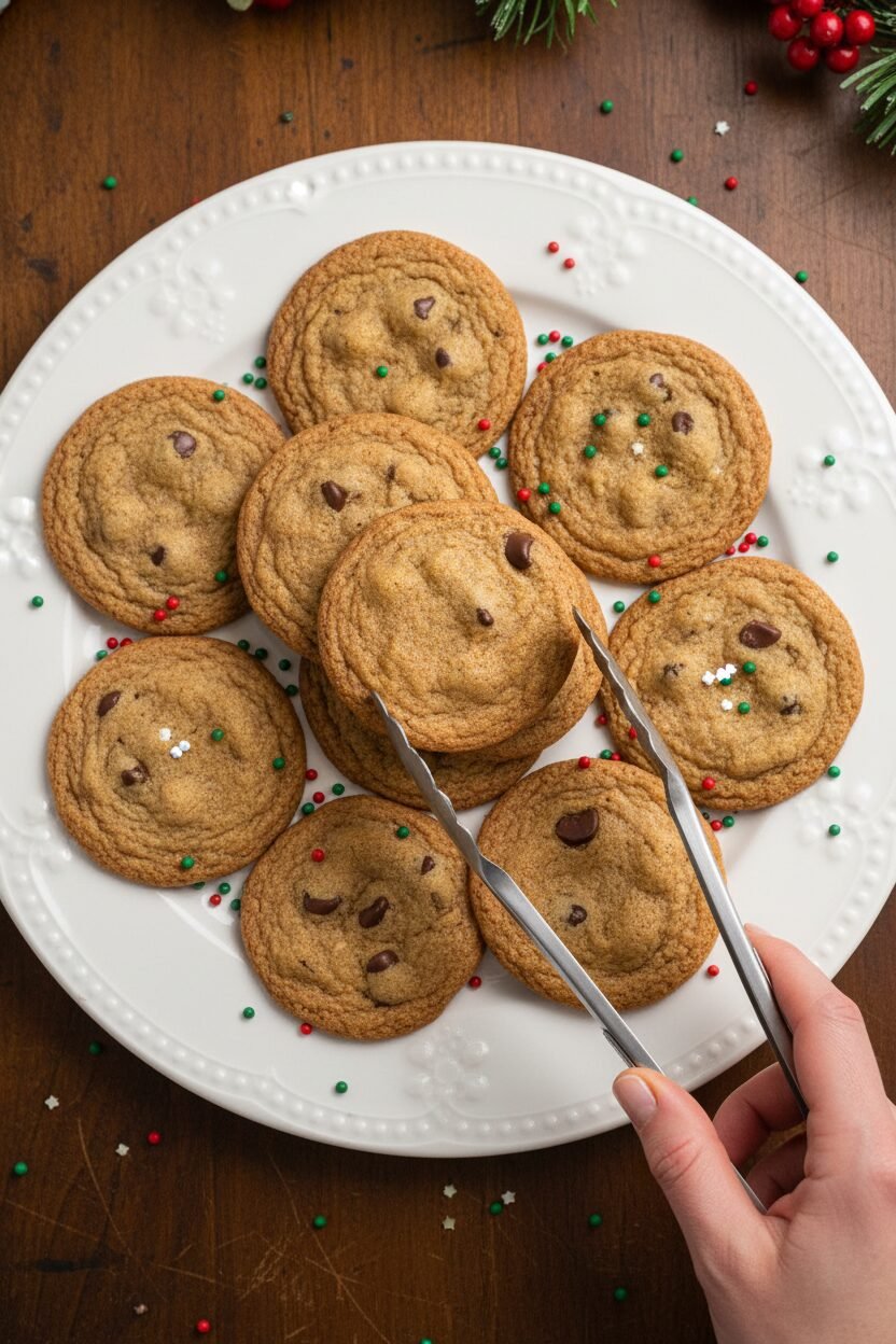 Yuletide Crisp Chocolate Chip Wafers