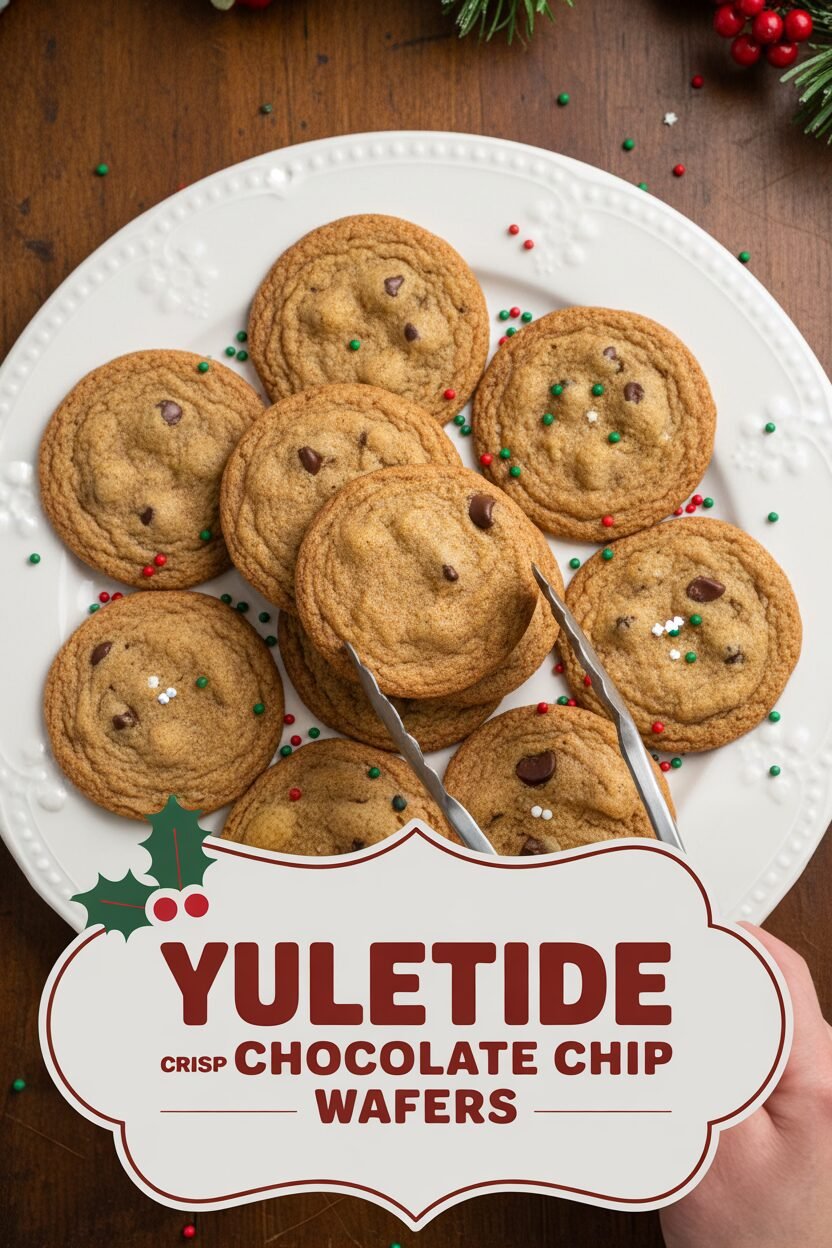 Yuletide Crisp Chocolate Chip Wafers