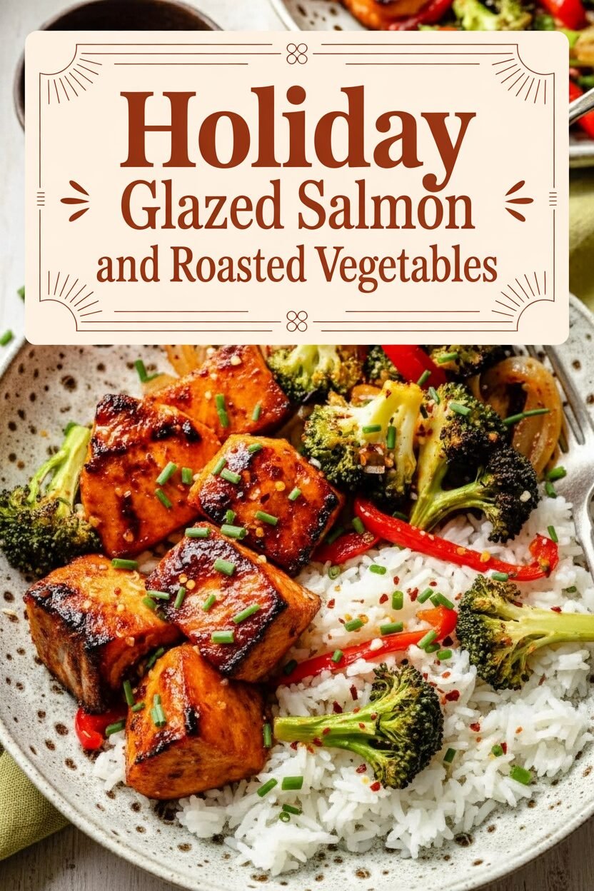 Holiday Glazed Salmon with Roasted Vegetables