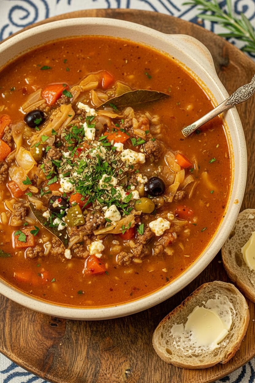 Mediterranean Yuletide Cabbage Soup