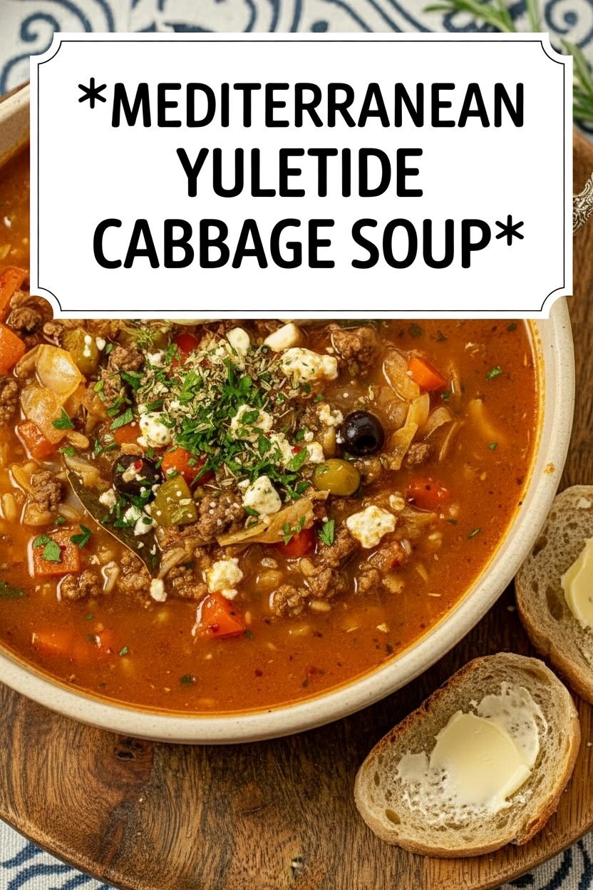 Mediterranean Yuletide Cabbage Soup