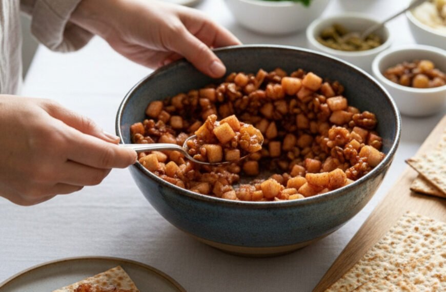 Apple Walnut Wine Charoset for Passover