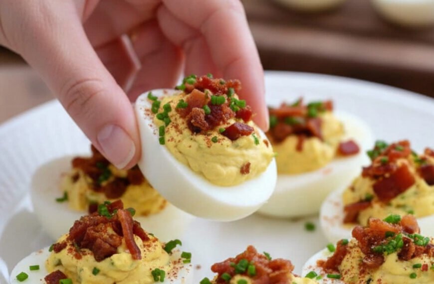 Bacon Chive Deviled Eggs