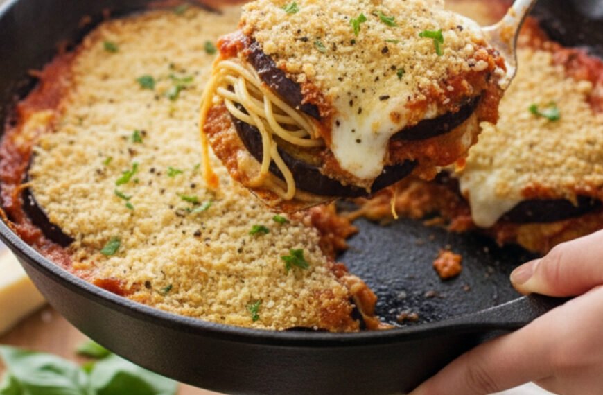 Easy One-Pan Eggplant Parmesan (No Frying Needed)