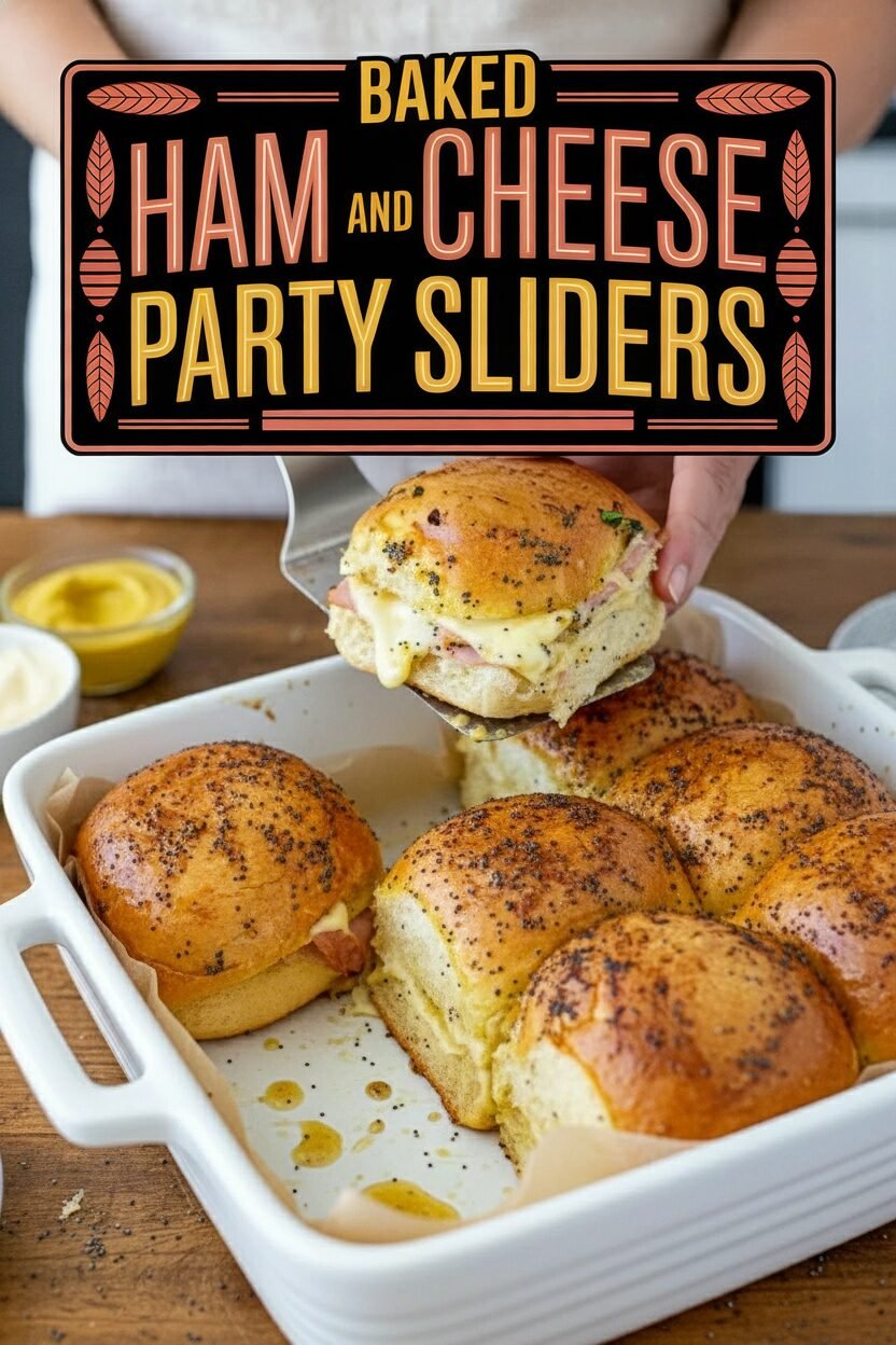 Baked Ham and Cheese Party Sliders