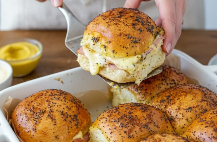 Baked Ham and Cheese Party Sliders