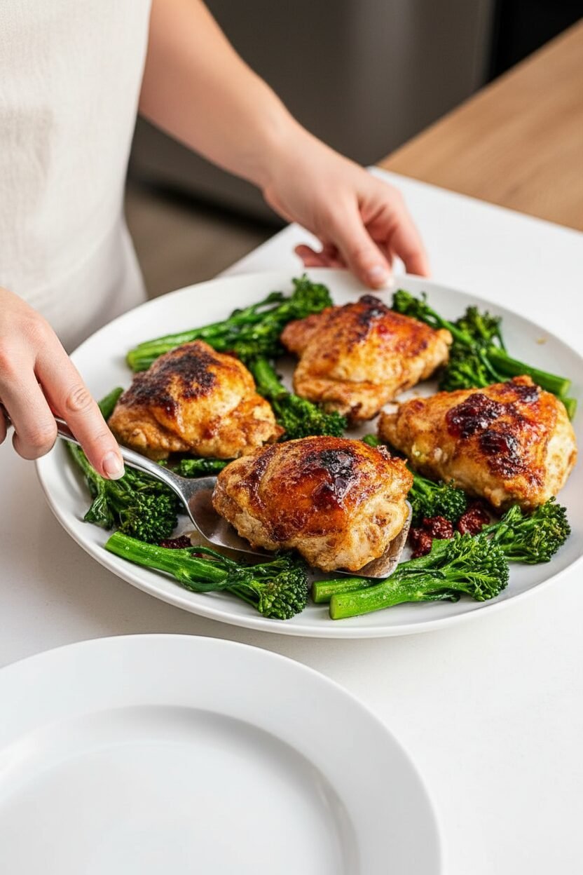 Balsamic Glazed Sheet Pan Chicken Thighs