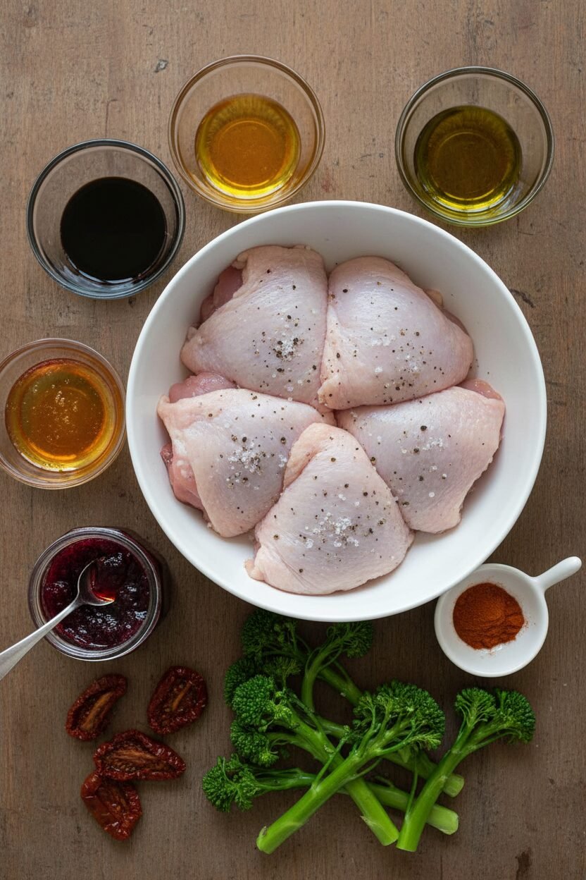 Balsamic Glazed Sheet Pan Chicken Thighs