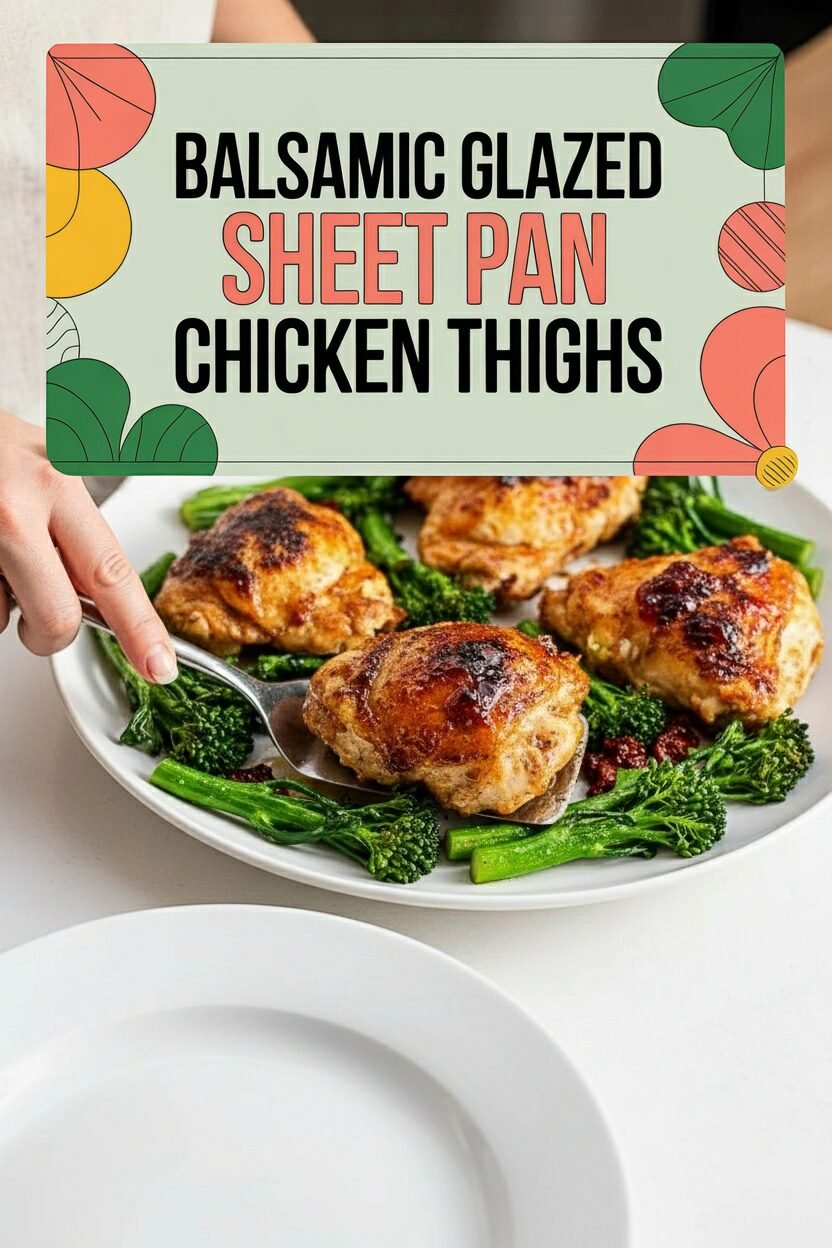 Balsamic Glazed Sheet Pan Chicken Thighs