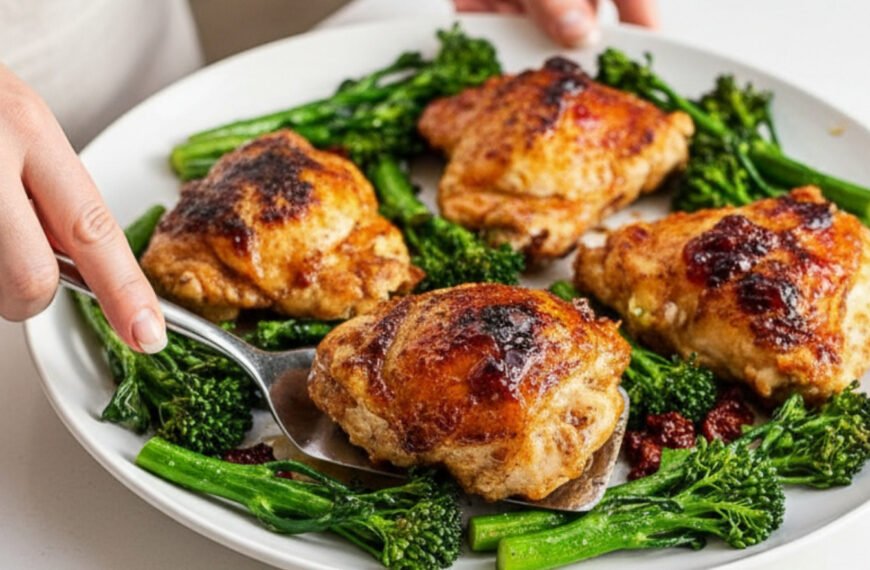 Balsamic Glazed Sheet Pan Chicken Thighs