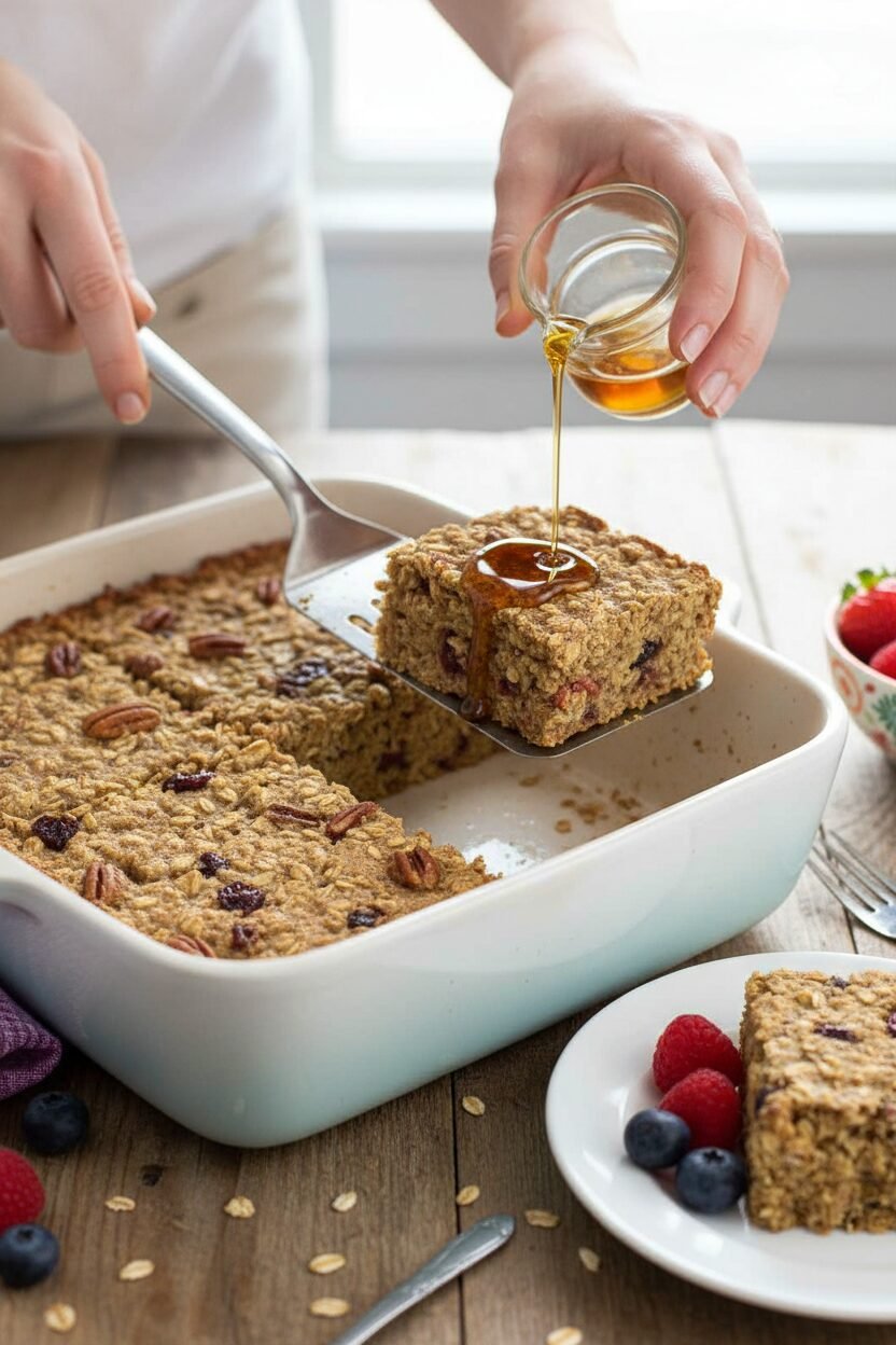 Banana Nut Baked Oatmeal Bars