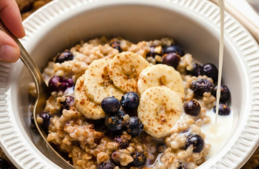 Berry Steel Cut Oats in Minutes