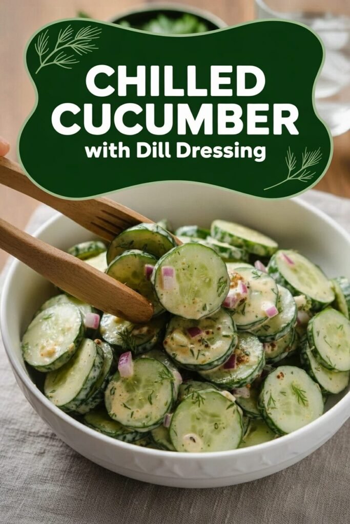Chilled Cucumber with Dill Dressing