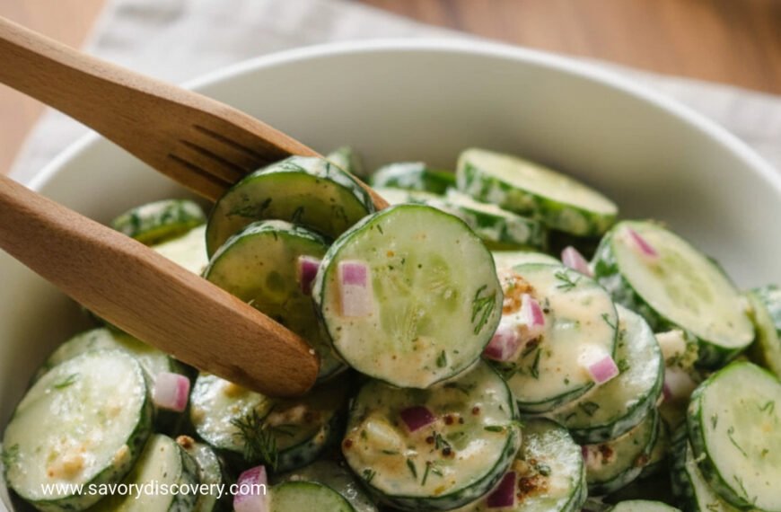 Chilled Cucumber with Dill Dressing