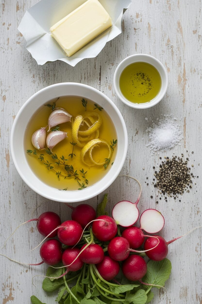 Brown Butter Roasted Radishes