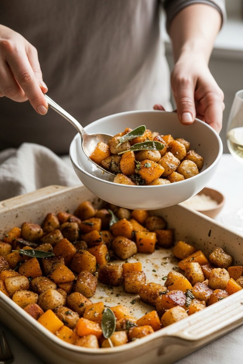 Brown Butter Sage Cauliflower Gnocchi