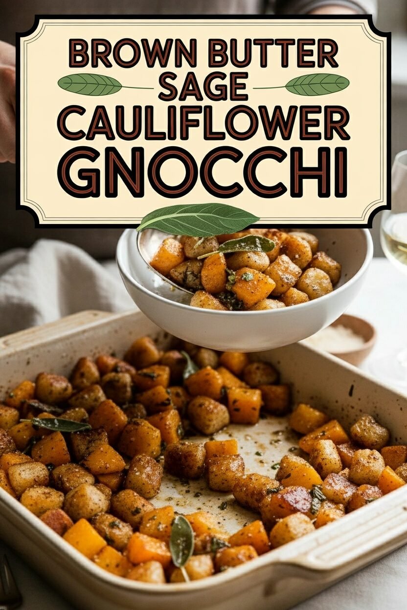 Brown Butter Sage Cauliflower Gnocchi