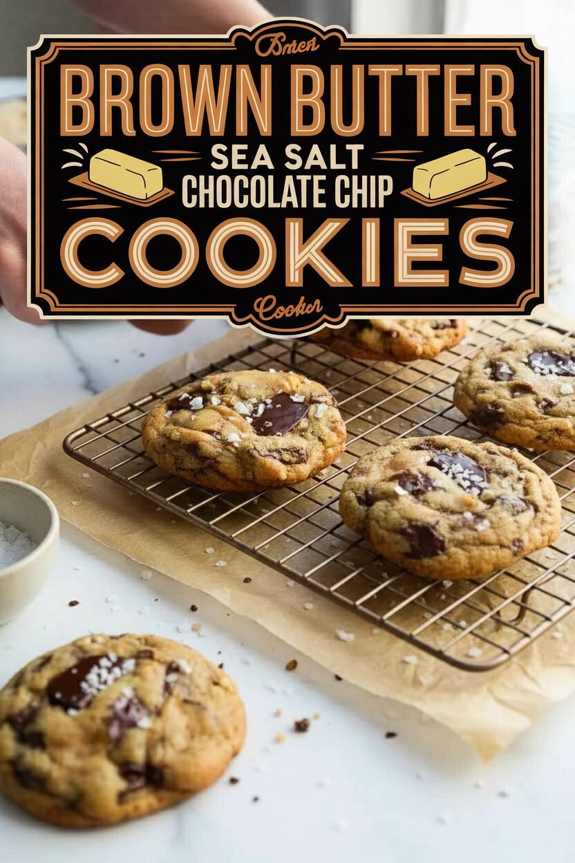 Brown Butter Sea Salt Chocolate Chip Cookies