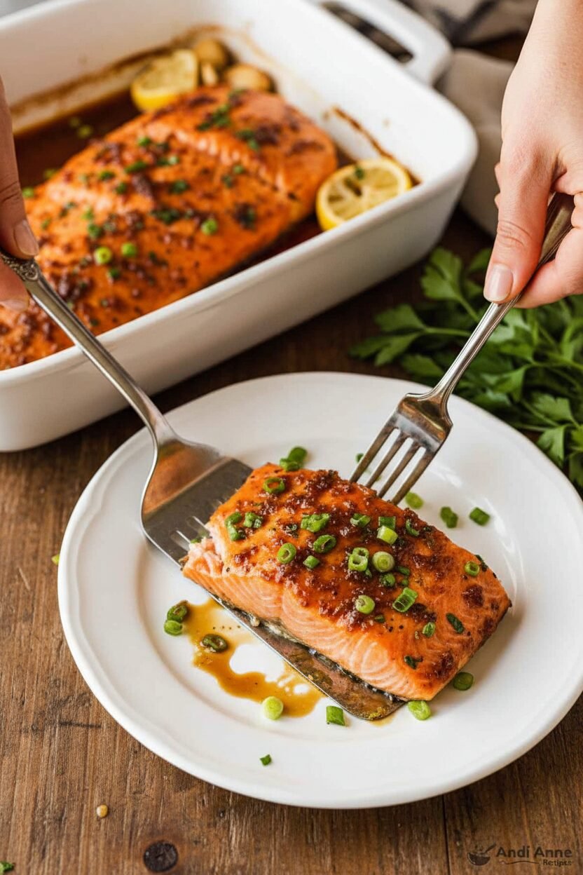 Brown Sugar Garlic Glazed Salmon