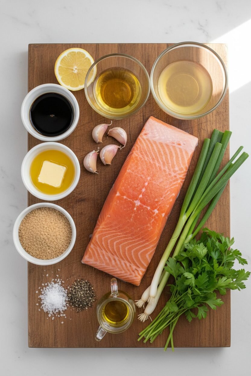 Brown Sugar Garlic Glazed Salmon