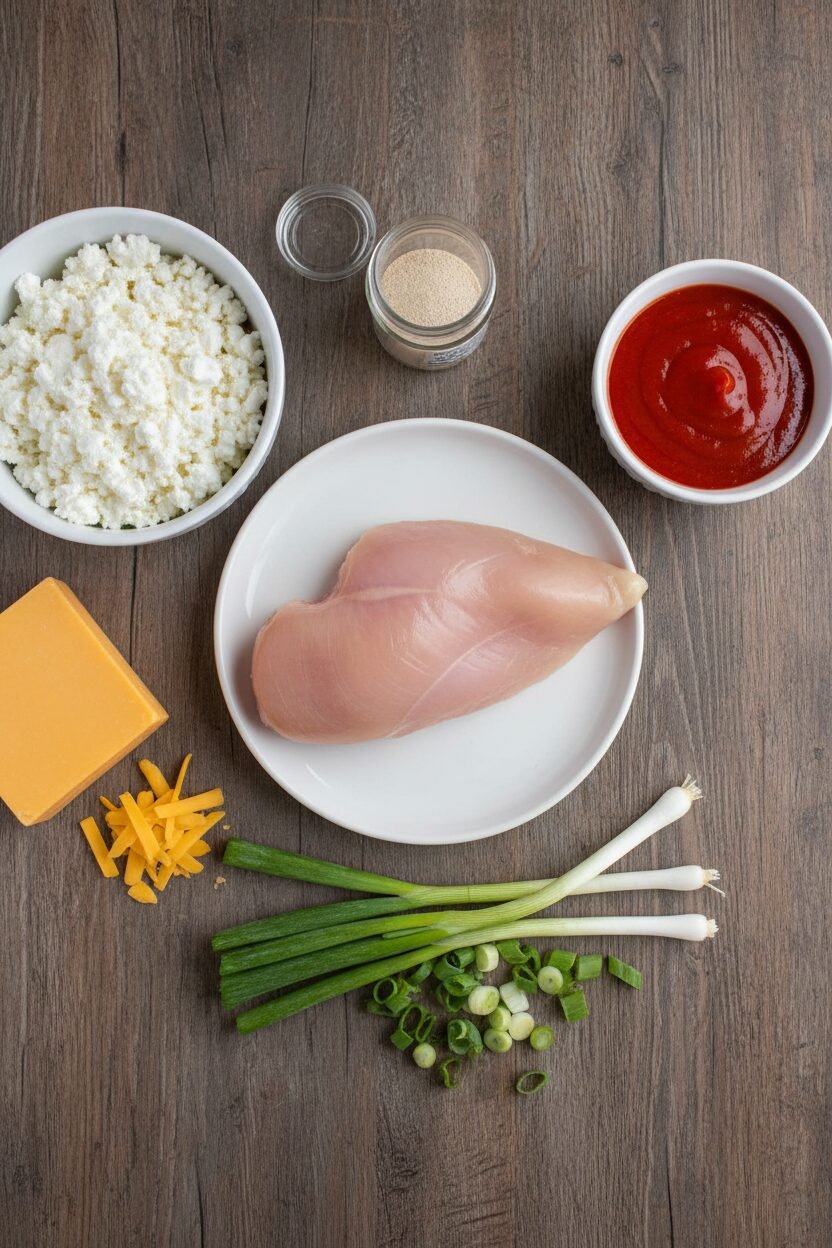 Buffalo Chicken Cottage Cheese Dip