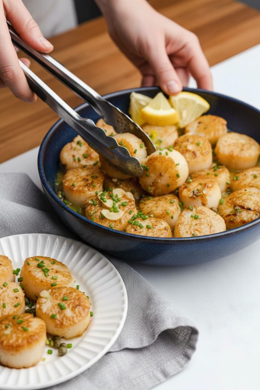 Buttery Lemon Scallops in Fifteen Minutes