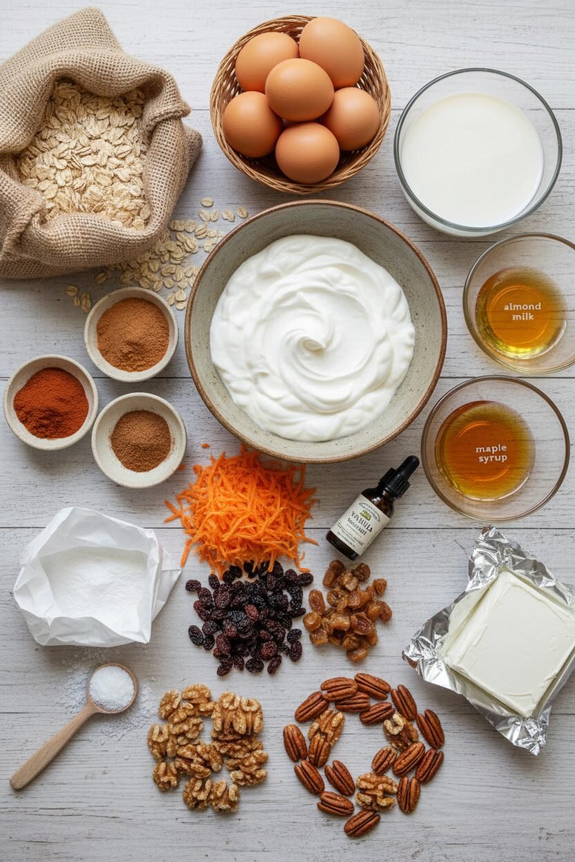 Carrot Cake Baked Oatmeal Breakfast