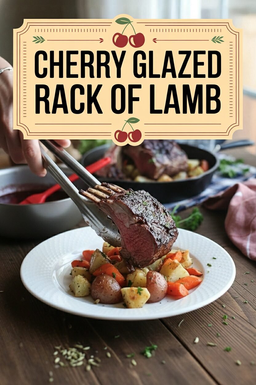 Cherry Glazed Rack of Lamb