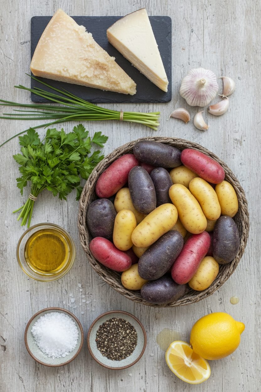 Chive Crusted Roasted Fingerlings