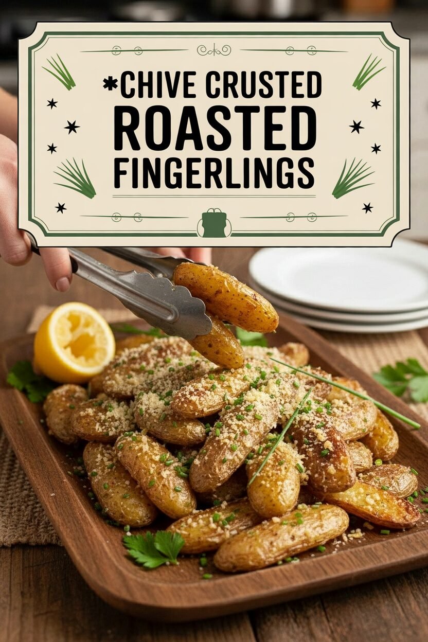 Chive Crusted Roasted Fingerlings