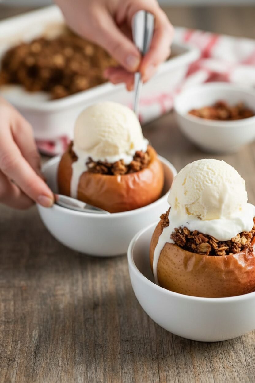 Cinnamon Oat Baked Apple Delight