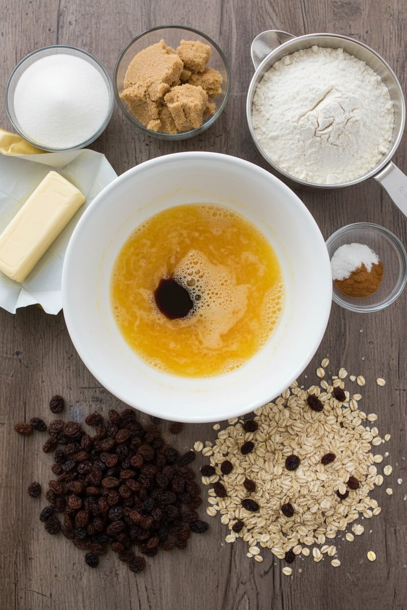 Classic Chewy Oatmeal Raisin Cookies
