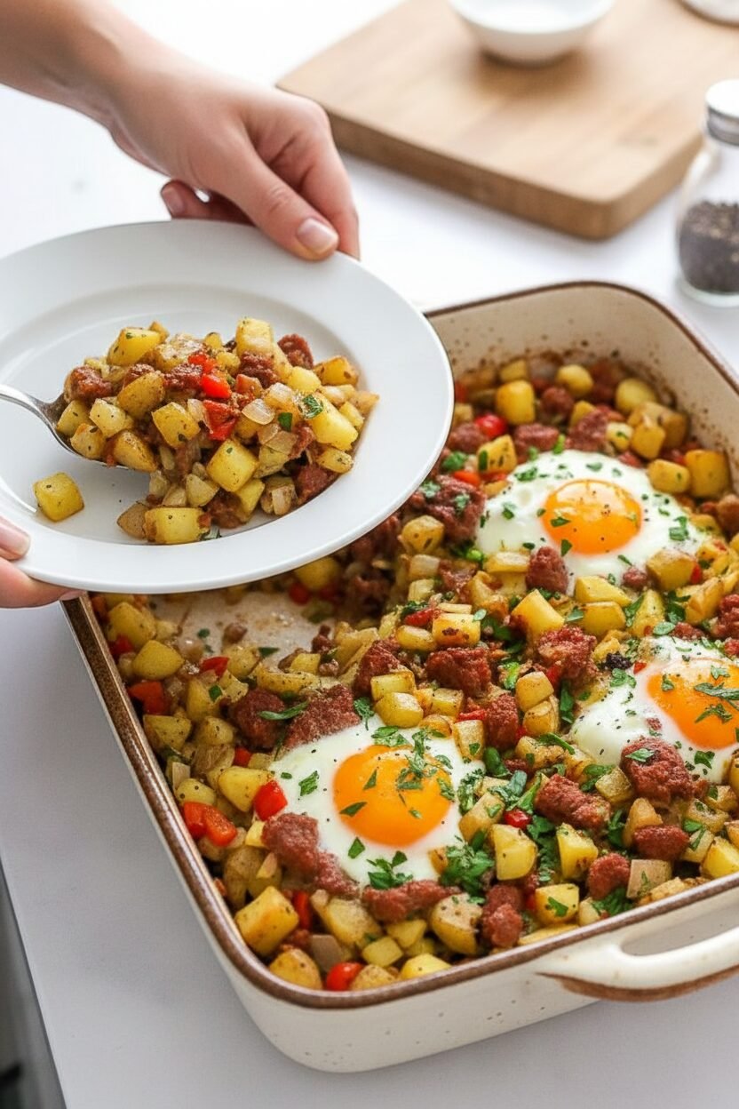 Classic Corned Beef Hash Breakfast