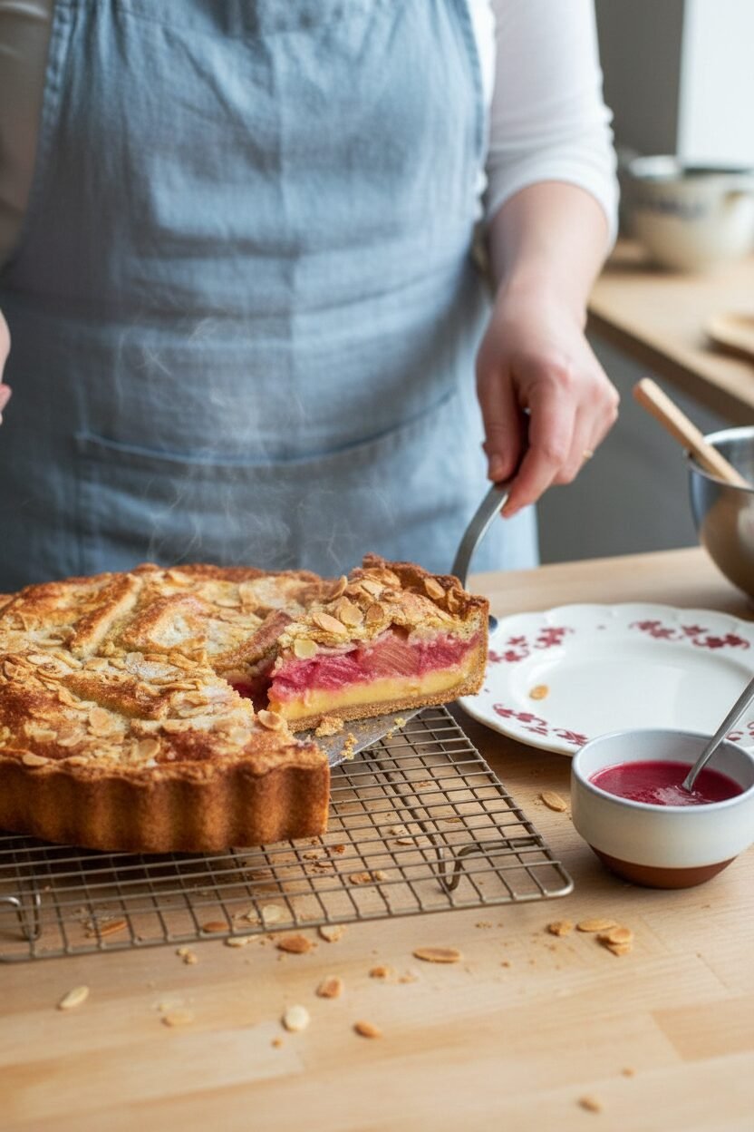 Classic Rhubarb Custard Tart