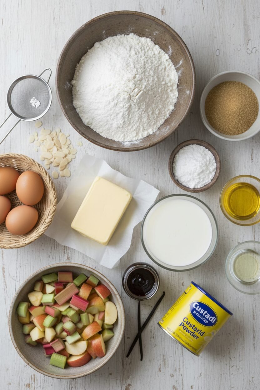 Classic Rhubarb Custard Tart