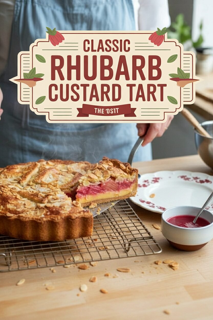 Classic Rhubarb Custard Tart