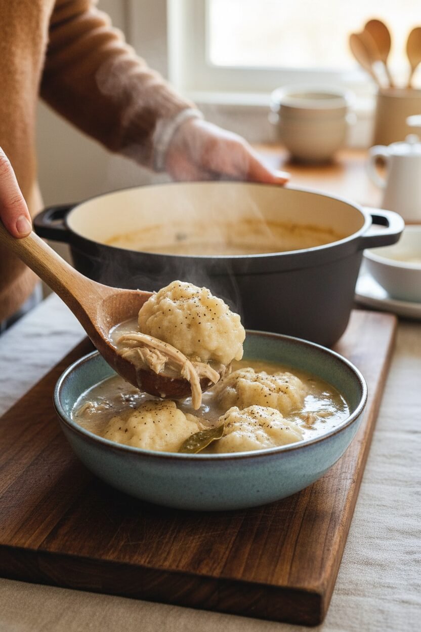 Comforting Chicken with Fluffy Dumplings