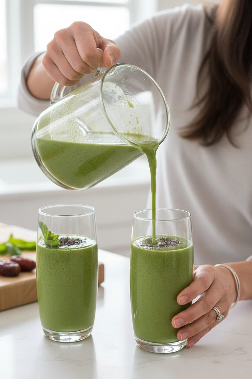 Cool Mint Chocolate Chip Smoothie