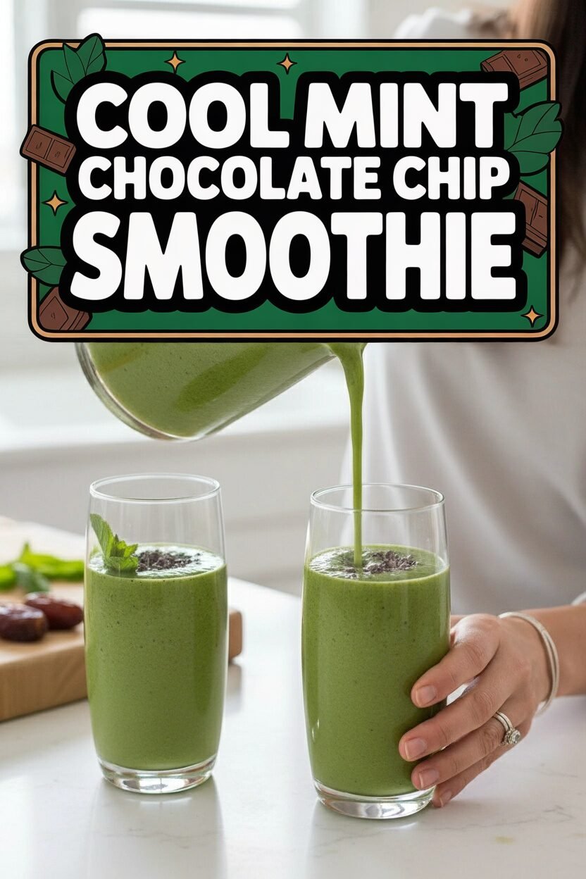 Cool Mint Chocolate Chip Smoothie